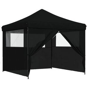 vidaXL Tenda de Festa 292 x 292 x 315 cm Preto Tecido Oxford