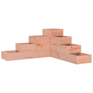 vidaXL Floreira com 4 n&iacute;veis 80,5x79x36 cm madeira de douglas maci&ccedil;a