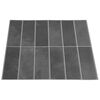 vidaXL Azulejo Retangular 10 pcs Cinzeto 29 x 23 x 0,08 cm