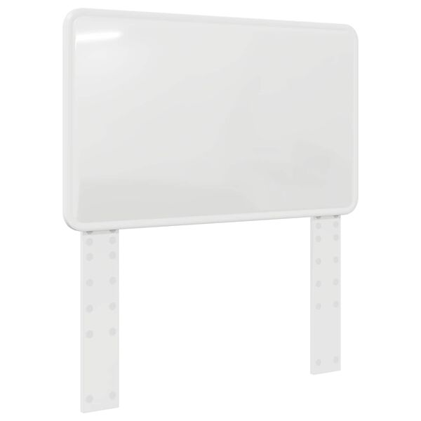 vidaXL Cabeceira Branco Brilhante 75 cm Madeira processada