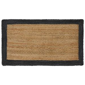 vidaXL Tapetes de &aacute;rea Cinzento-Escuro 60 x 110 cm Juta