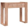 vidaXL Mesa consola 90x35x75 cm madeira de teca maci&ccedil;a