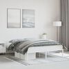 vidaXL Estrutura de cama 160x200 cm metal branco