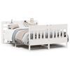 vidaXL Cama sem colch&atilde;o 150x200 cm madeira de pinho maci&ccedil;a branco