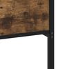 vidaXL Estrutura de cama sem colchão 183x213cm metal carvalho fumado