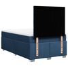 vidaXL Cama boxspring com colch&atilde;o 120x190 cm tecido azul