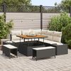 vidaXL Conjunto de Sof&aacute; de Jardim 8 pcs Preto Rattan Sint&eacute;tico