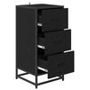 vidaXL Buffet Carvalho Preto 35,5 x 35 x 76 cm