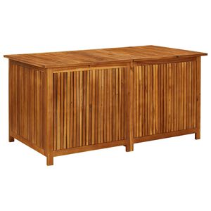 vidaXL Caixa de arruma&ccedil;&atilde;o p/ jardim 150x80x75 cm madeira ac&aacute;cia maci&ccedil;a