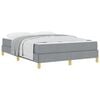 vidaXL Cama Box com colch&atilde;o Cinzento-claro 140 x 200 cm tecido