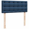 vidaXL Cama boxspring com colch&atilde;o 120x190 cm tecido azul