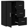 vidaXL Buffet Carvalho Preto 60 x 31 x 70 cm Madeira processada
