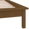 vidaXL Estrutura de cama c/ luzes LED 90x200 cm madeira castanho mel