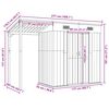 vidaXL Abrigo de jardim com alpendre 277x107x181 cm aço verde