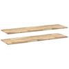 vidaXL Prateleira flutuante 2pcs 140x40x2cm ac&aacute;cia maci&ccedil;a n&atilde;o tratada