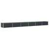 vidaXL Floreira Antracite 600 x 80 x 45 cm A&ccedil;o
