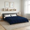 vidaXL Duvet de Ano Inteiro Azul Escuro 220 x 240 cm Microfibra