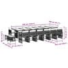 vidaXL 11 pcs conj. jantar jardim c/ almofad&otilde;es vime PE bege misturado
