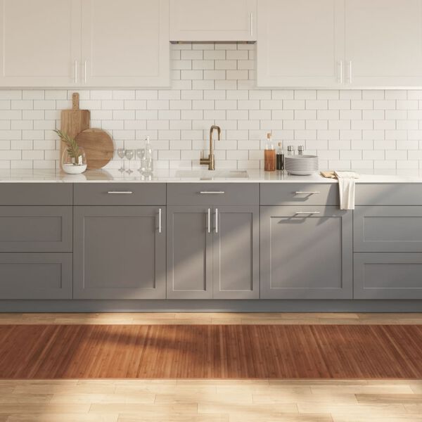 vidaXL Tapete retangular 80x300 cm bambu castanho