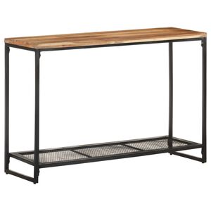 vidaXL Mesa consola 110x35x75 cm madeira de ac&aacute;cia maci&ccedil;a
