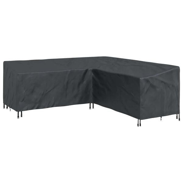 vidaXL Capa para M&oacute;veis Preto 235 x 235 x 80 cm Tecido Oxford 210D