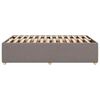 vidaXL Estrutura de cama sem colch&atilde;o 120x190cm tecido cinzento