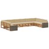 vidaXL Conjuntos de sof&aacute;s 10 unid. Madeira S&oacute;lida de Ac&aacute;cia