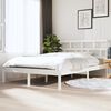 vidaXL Estrutura cama pequena casal 120x190 cm pinho maciço branco