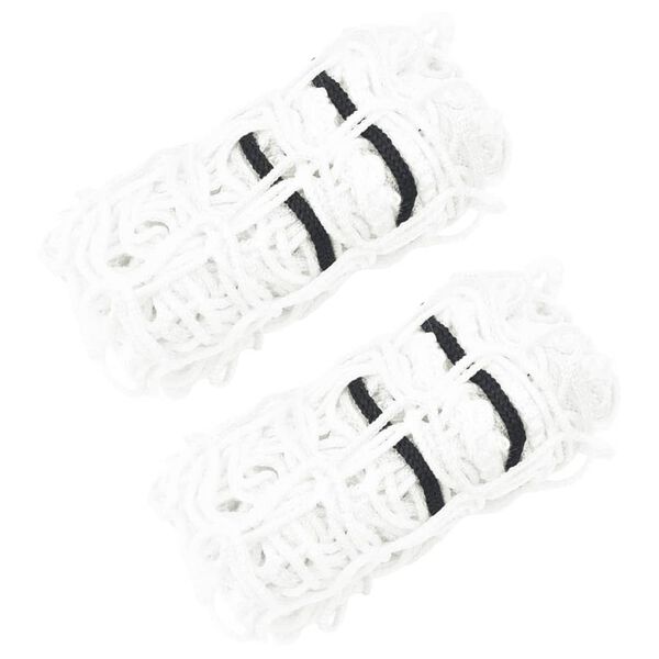 vidaXL Redes para feno redondas PP 2 pcs 100x100 cm branco