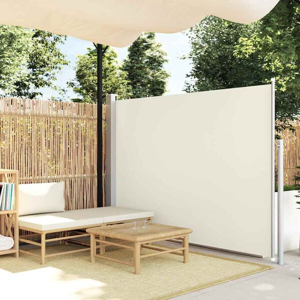 vidaXL Toldo lateral retrátil 140x300 cm creme
