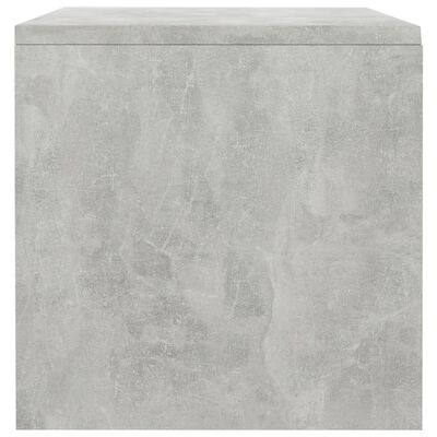vidaXL Mesa-de-cabeceira 40x30x30 cm contraplacado cinzento cimento