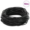 vidaXL Corda de Couro Preto &Oslash;1 mm x 10 m Couro
