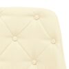 vidaXL Bancos de bar 2 pcs tecido cor creme