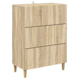 vidaXL Gabinete de Gavetas Carvalho Sonoma 66 x 34,5 x 90 cm