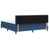 vidaXL Cama box spring com colch&atilde;o Azul 180 x 200 cm tecido