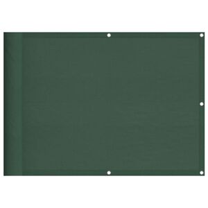 vidaXL Tela de varanda 75x700 cm 100% poli&eacute;ster oxford verde-escuro
