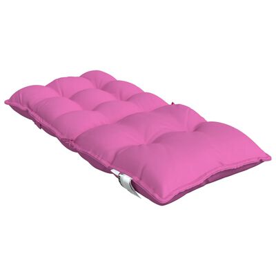 vidaXL Almofadões cadeira encosto baixo 2 pcs tecido oxford rosa