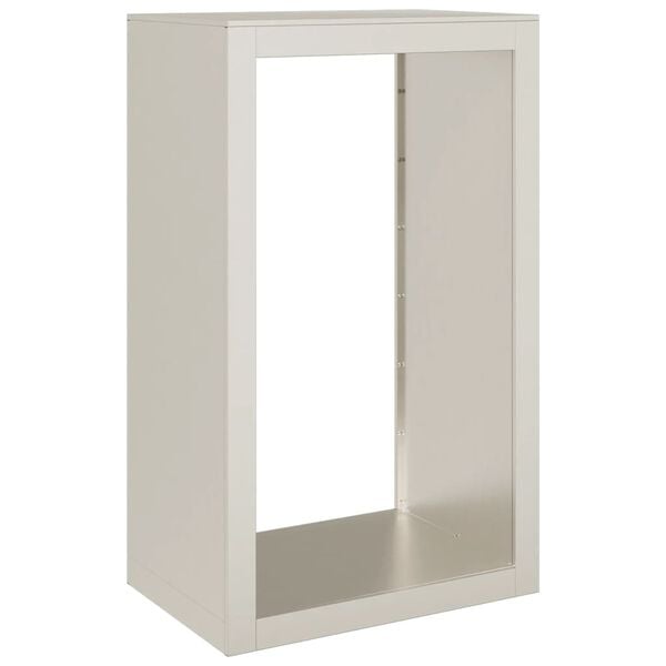 vidaXL Rack de lenha 60x40x100 cm a&ccedil;o resistente &agrave;s intemp&eacute;ries