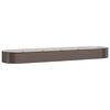 vidaXL Canteiro elevado jardim 396x100x36 a&ccedil;o galvanizado castanho