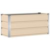 vidaXL Floreira Ivory 100 x 40 x 45 cm A&ccedil;o