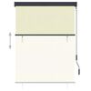 vidaXL Estore de rolo para exterior 120x250 cm creme