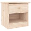 vidaXL Mesa de cabeceira ALTA 41x35x41 cm madeira de pinho maci&ccedil;a