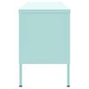 vidaXL Móvel de TV aço 105x35x50 cm verde-hortelã