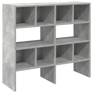 vidaXL Sapateiras 2 pcs empilh&aacute;veis 89,5x30x40 cm cinzento cimento
