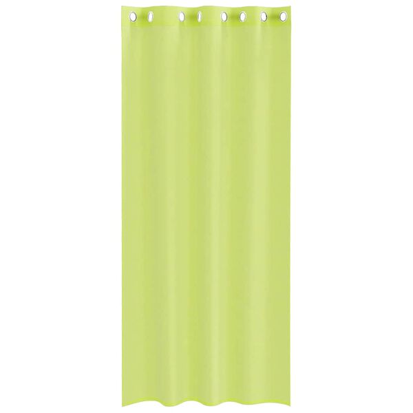 vidaXL Cortinas de voile com ilh&oacute;s 2 pcs verde-ma&ccedil;&atilde; 140x245 cm