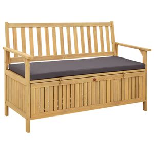 vidaXL Banco de arruma&ccedil;&atilde;o com almofada com armazenamento com porta