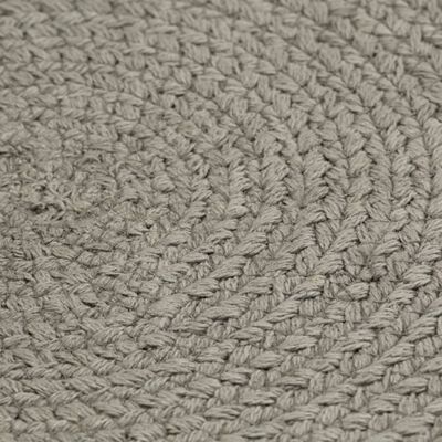 vidaXL Individuais de mesa 6 pcs algodão liso 38 cm redondo cinzento