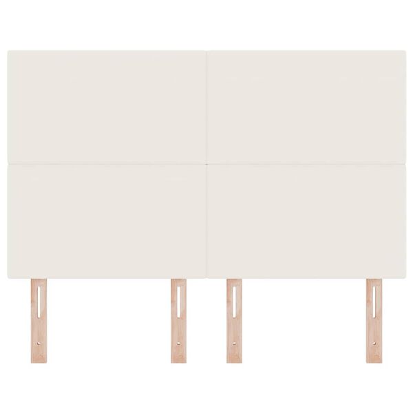 vidaXL Cabeceira Creme 160 cm Tecido de Veludo Cotele