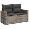 vidaXL Conjunto de Sof&aacute; de Jardim 8 pcs Cinzeto Rattan Sint&eacute;tico