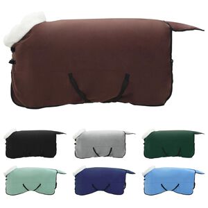 vidaXL Cobertor de Cavalo Marrom Escuro Completo 135 cm Fleece polar